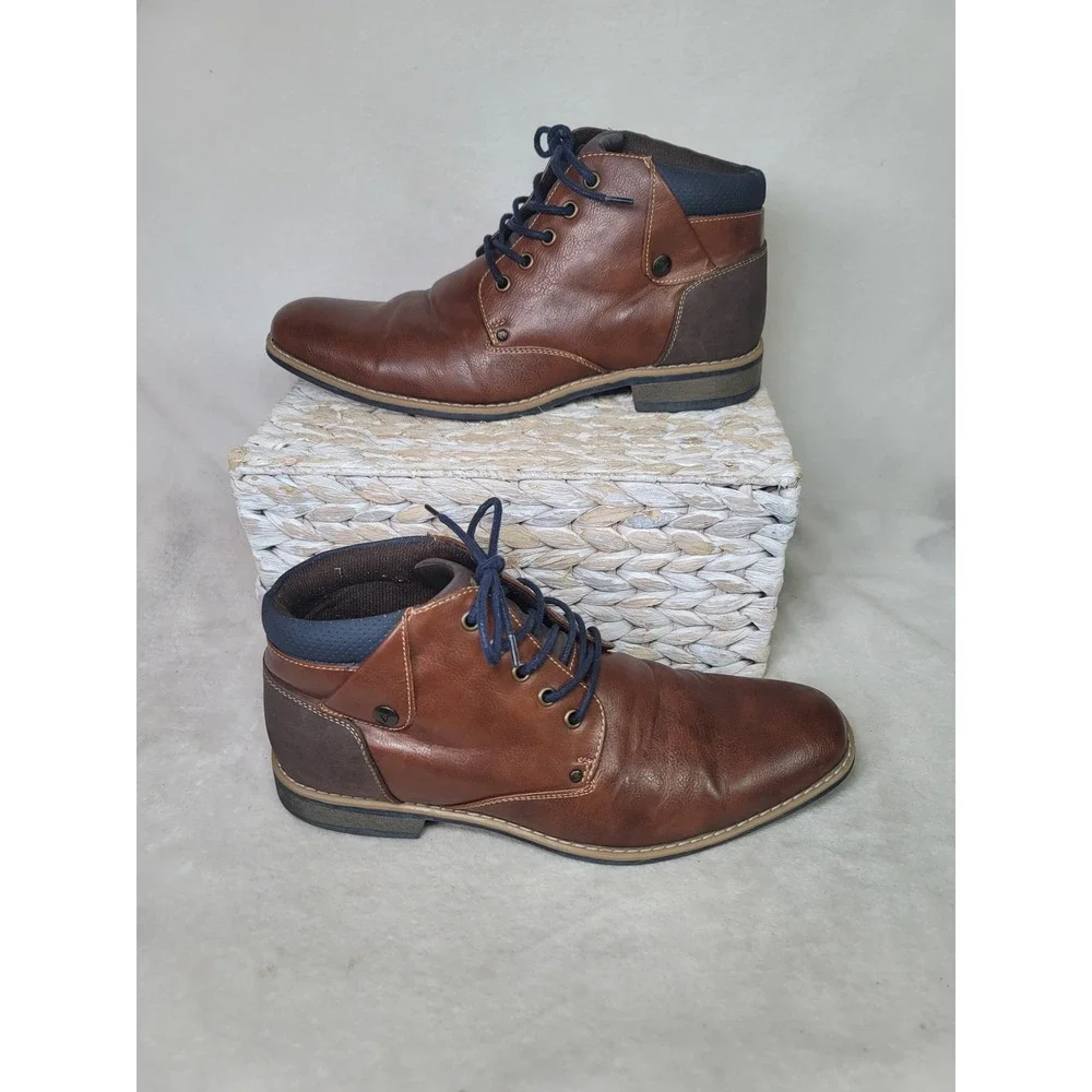 Venice Brown Chukka Boots Ankle Shoes Mens Heritage Workwear Rugged 43 9.5-10